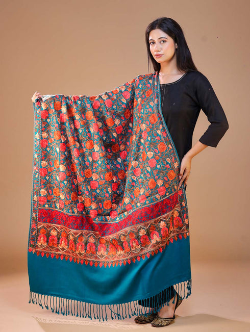 Women's Aari Wool Shawl